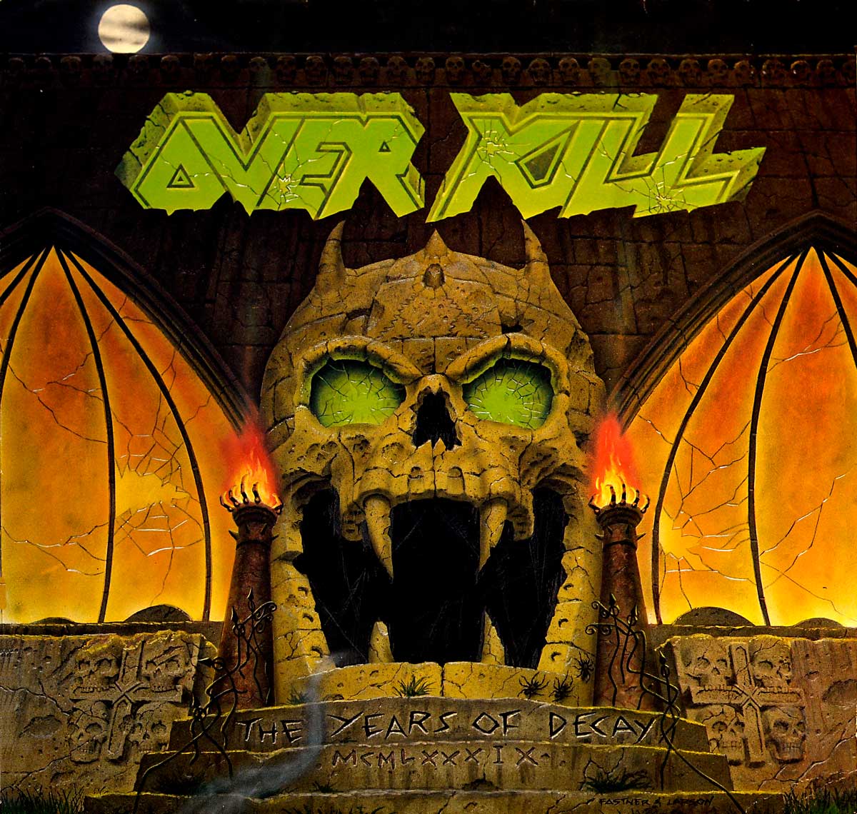 Album Front Cover Photo of OVERKILL - The Years Of Decay Megaforce Worldwide 