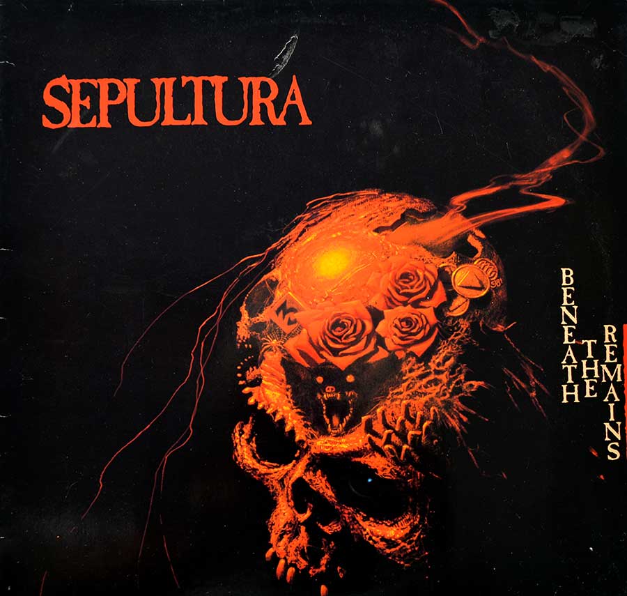 SEPULTURA - Beneath The Remains RoadRaceR Records 12" LP ALBUM VINYL 
 front cover https://vinyl-records.nl