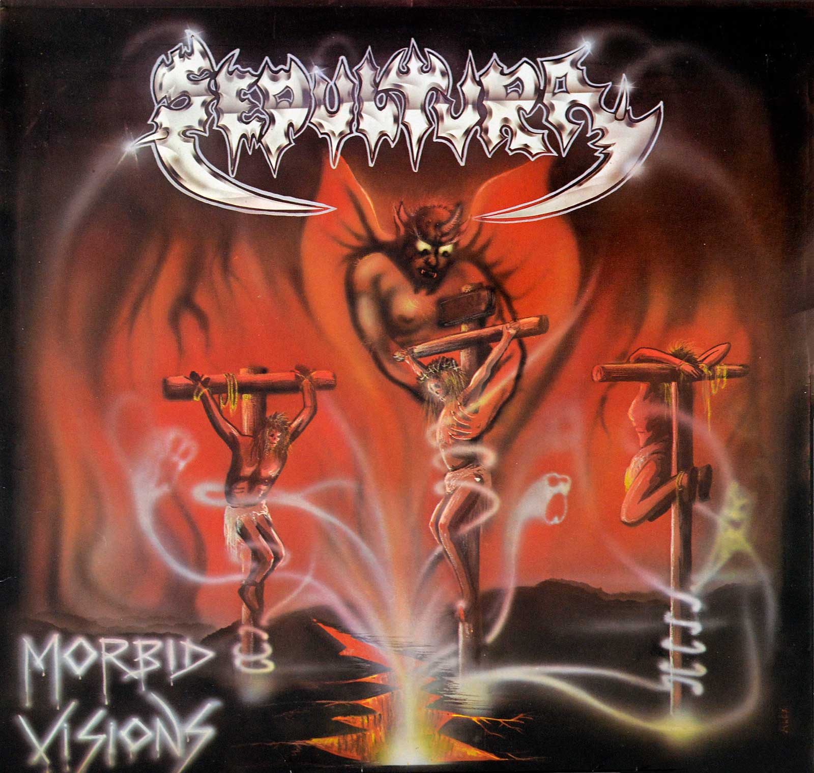 Album Front Cover Photo of SEPULTURA - Morbid Visions 