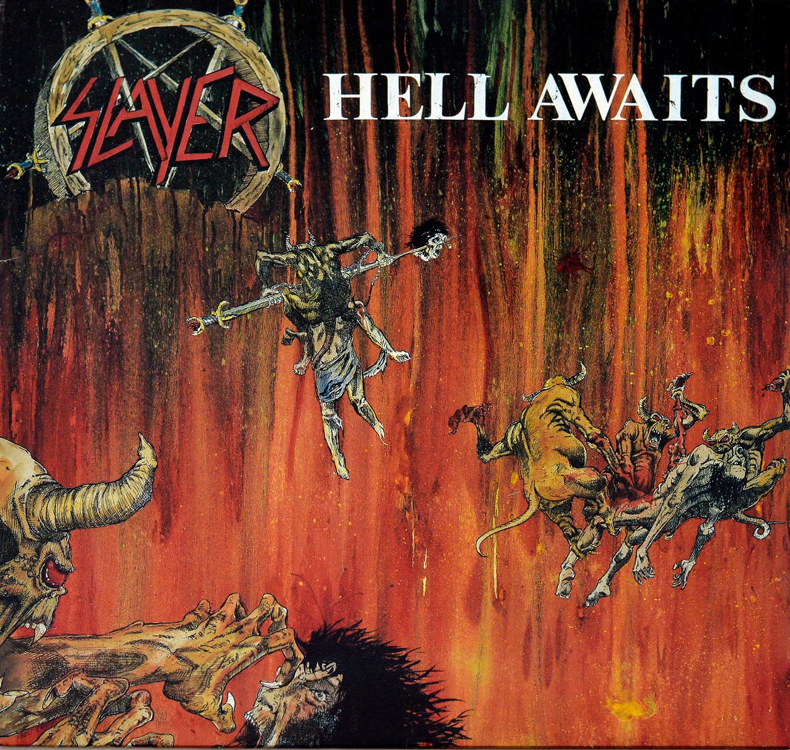 Album Front Cover Photo of SLAYER HELL AWAITS NO BARCODE 