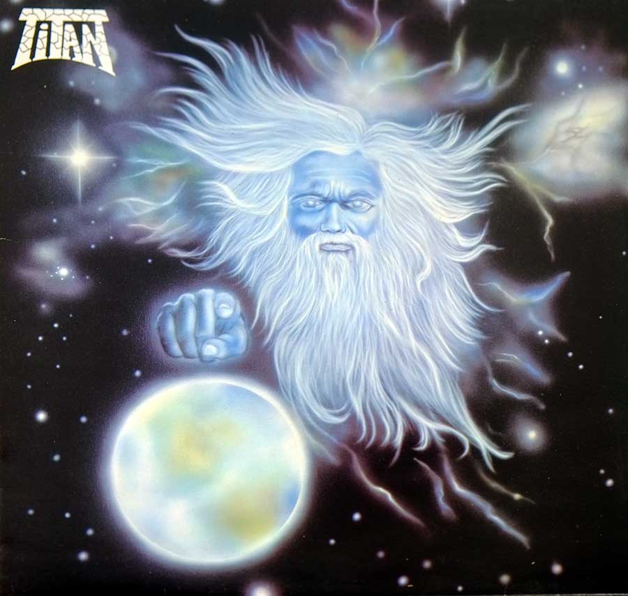 Front Cover Photo Of TITAN - Self-Titled OIS France Speed Metal 12" LP Vinyl Album