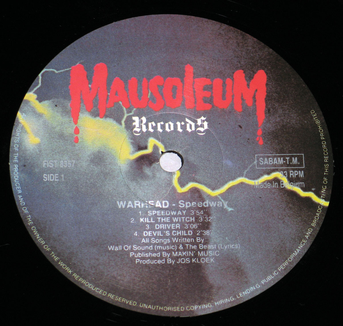 High Resolution Photo #12 WARHEAD Speedway Mausoleum Records https://vinyl-records.nl 