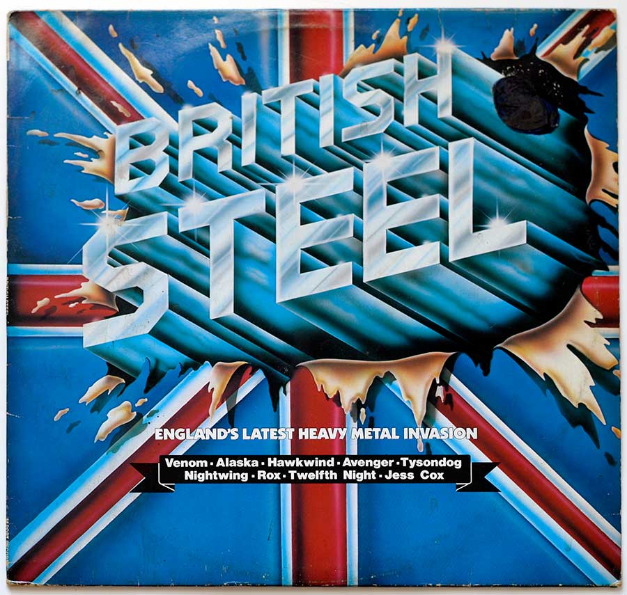 Front Cover Photo Of VARIOUS ARTISTS - British Steel ( NWOBHM Compilation )