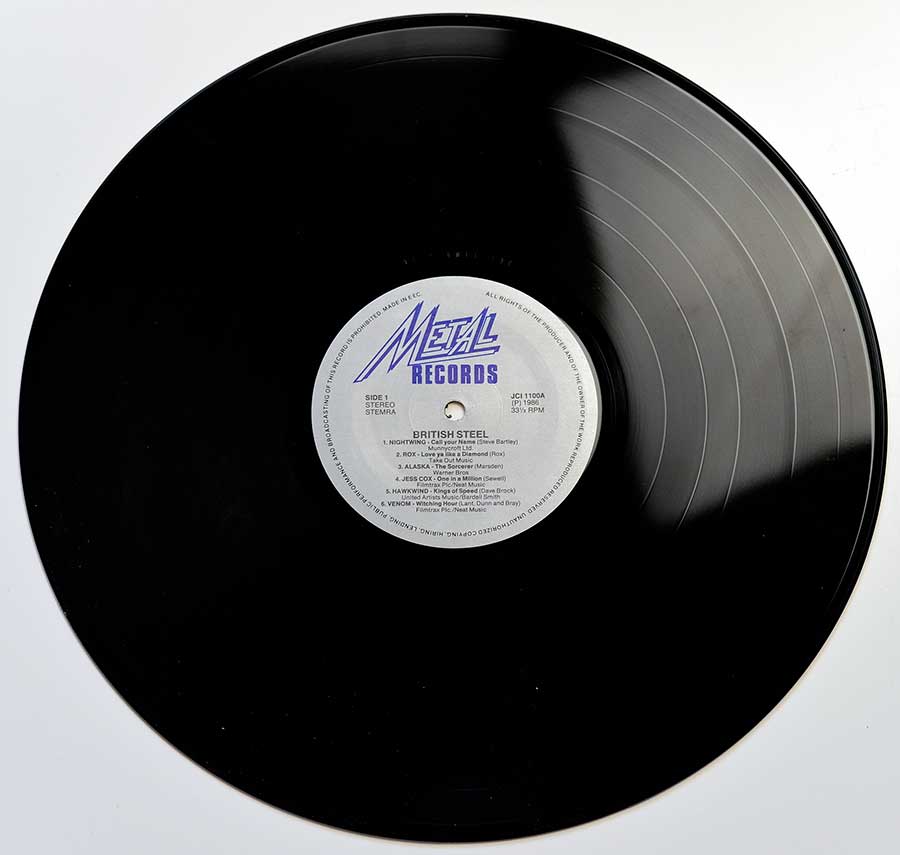 Photo of Side One of VARIOUS ARTISTS - British Steel ( NWOBHM Compilation ) 