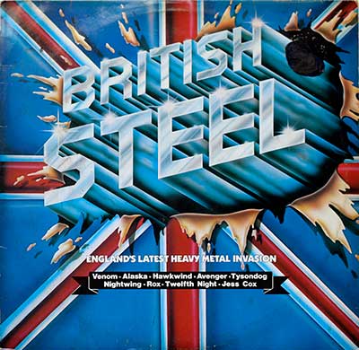 Thumbnail of VARIOUS ARTISTS - British Steel ( NWOBHM Compilation ) 12" Vinyl LP Album album front cover