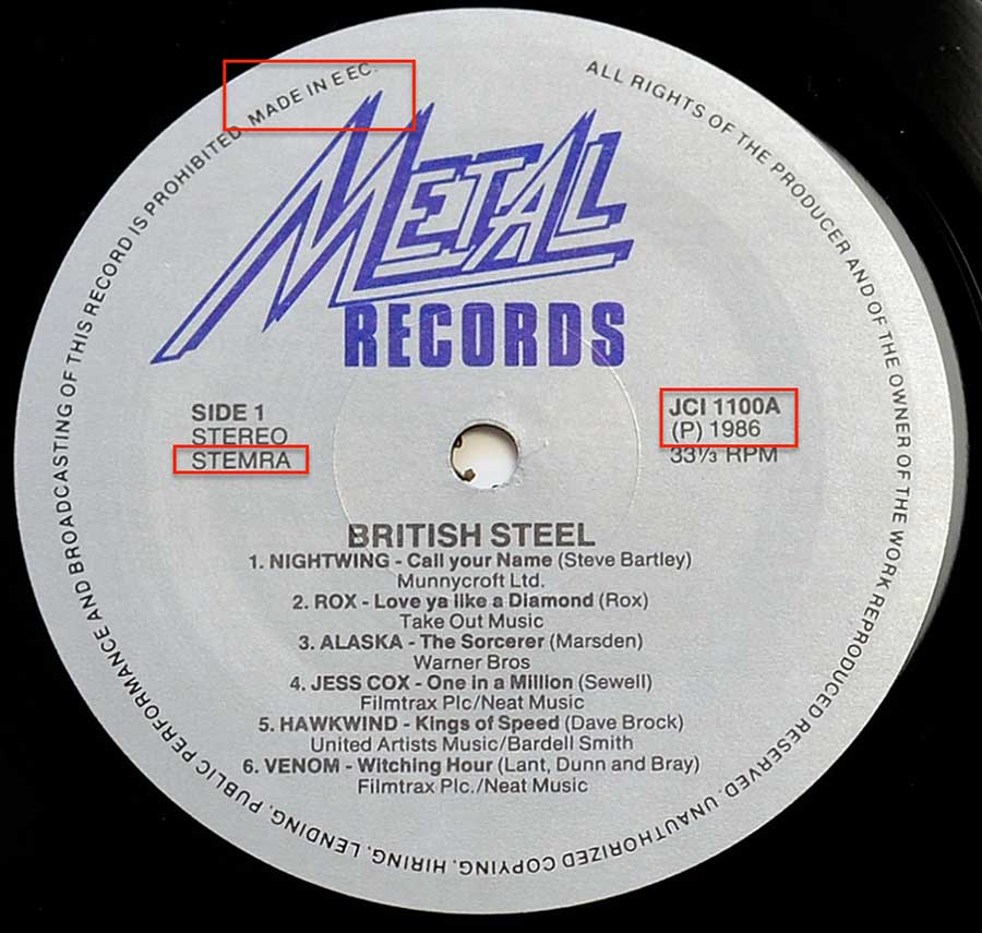 British Steel Vinyl Album