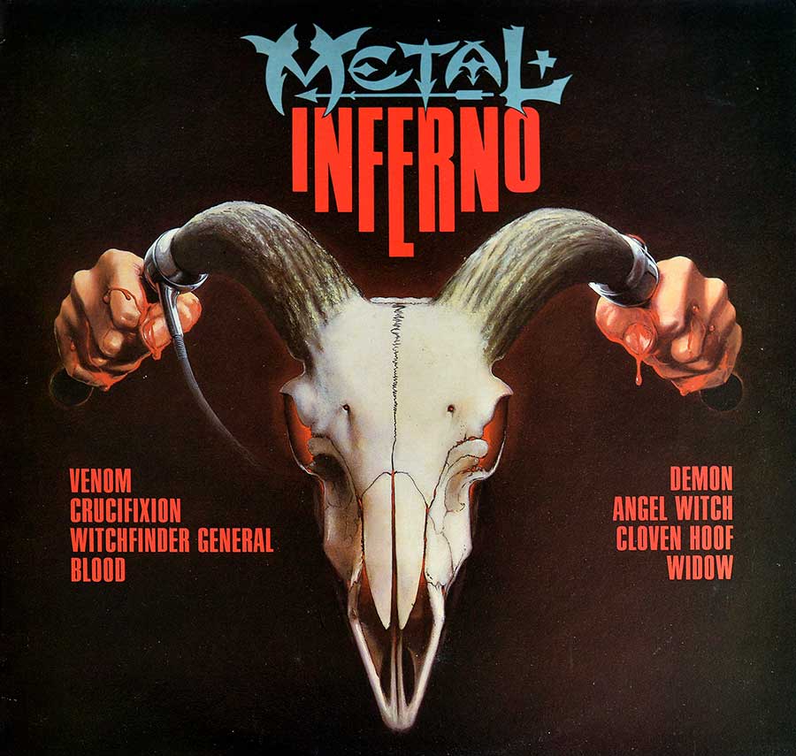 VARIOUS ARTISTS - Metal Inferno Venom NWOBHM 12" LP ALBUM VINYL front cover https://vinyl-records.nl