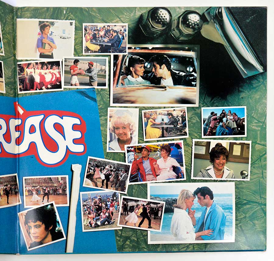 Photo of the inside cover VARIOUS ARTISTS – GREASE (The Original Soundtrack From The Motion Picture) 