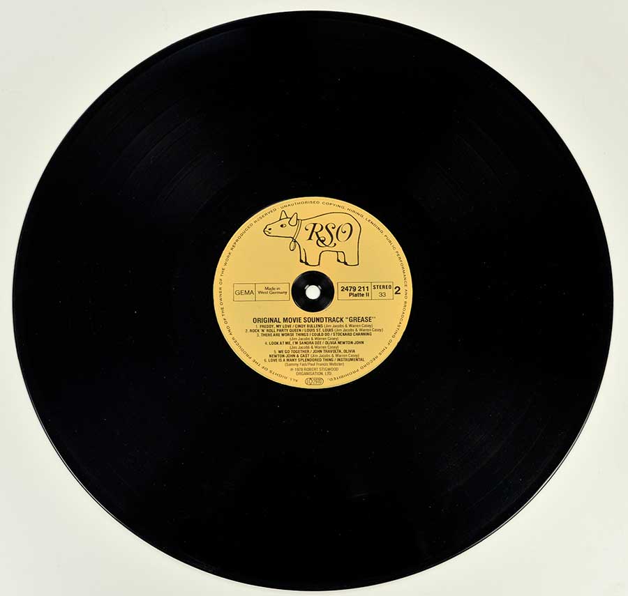stykke Mappe Brace VARIOUS ARTISTS GREASE Original Soundtrack Musical 12" Vinyl LP  #vinylrecords