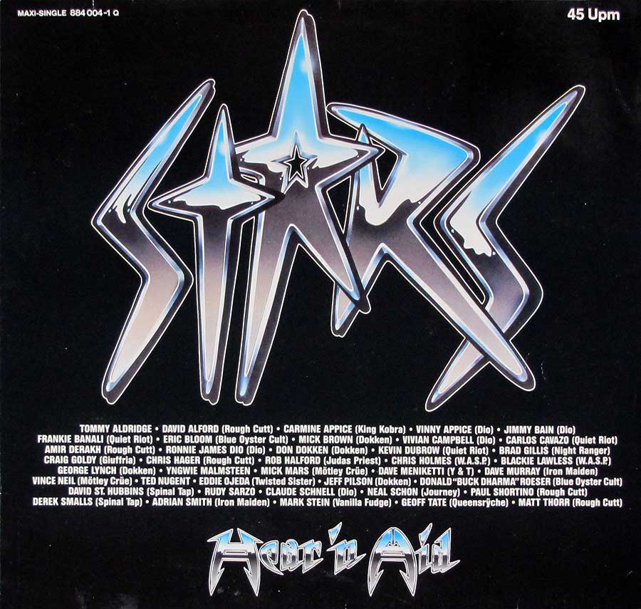Front Cover Photo Of VARIOUS ARTISTS - Hear 'n Aid / Stars 12" Maxi Single