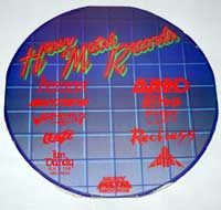 HEAVY METAL RECORDS White Vinyl Circle Round Album Cover