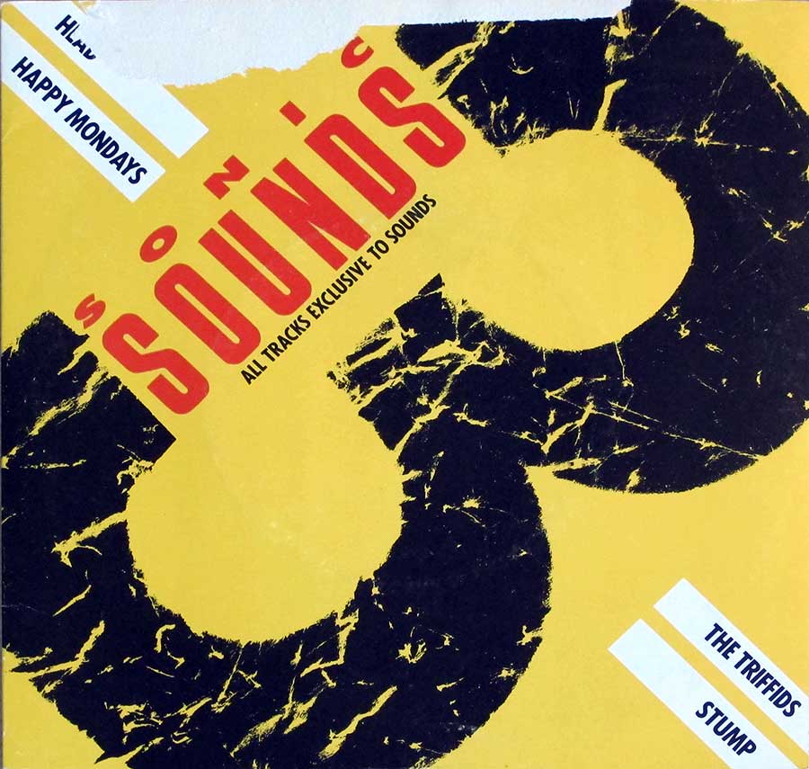 SONIC SOUNDS 3 Head / Happy Mondays / The Triffids / Stump 7" 33RPM PS EP VINYL front cover https://vinyl-records.nl