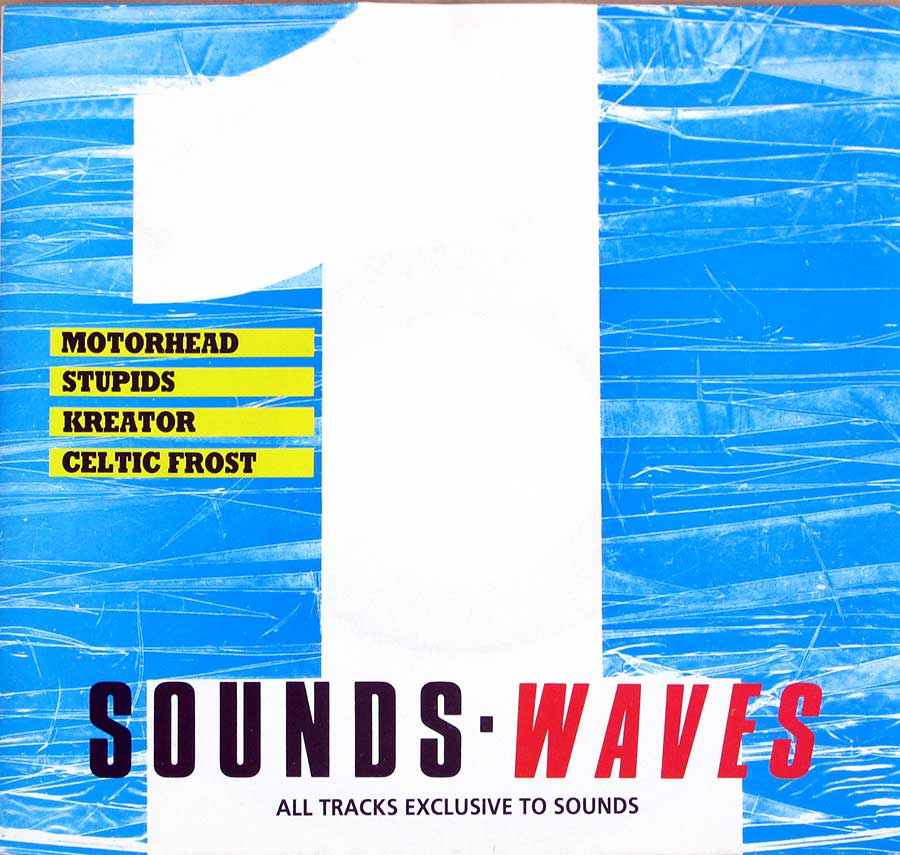 SOUNDS WAVES 1 Motherhead / Stupids / Kreator / Celtic Frost 7" Promo EP 33RPM PS VINYL front cover https://vinyl-records.nl