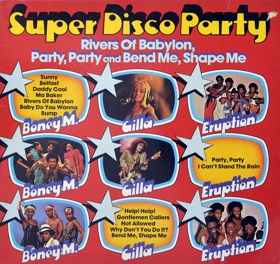 Album Front Cover Photo of VARIOUS ARTISTS - Super Disco Party with Boney M and Eruption 