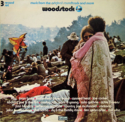 Thumbnail of VARIOUS ARTISTS - Woodstock Music from the original soundtrack USA 180g SD3-500 album front cover