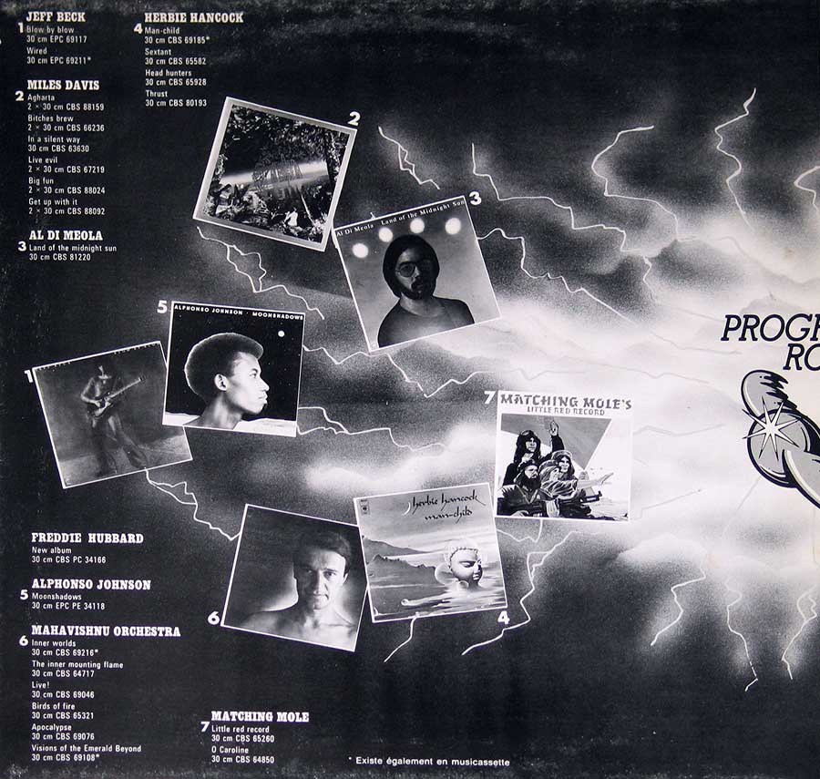 Photo of album back cover VARIOUS ARTISTS - Progressive Rock 12" VINYL LP ALBUM